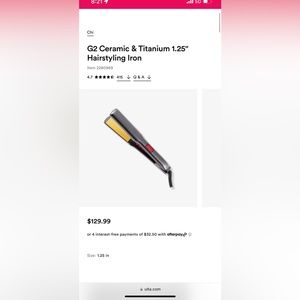 Chi g2 flat iron 1.25 inch. BRAND NEW!